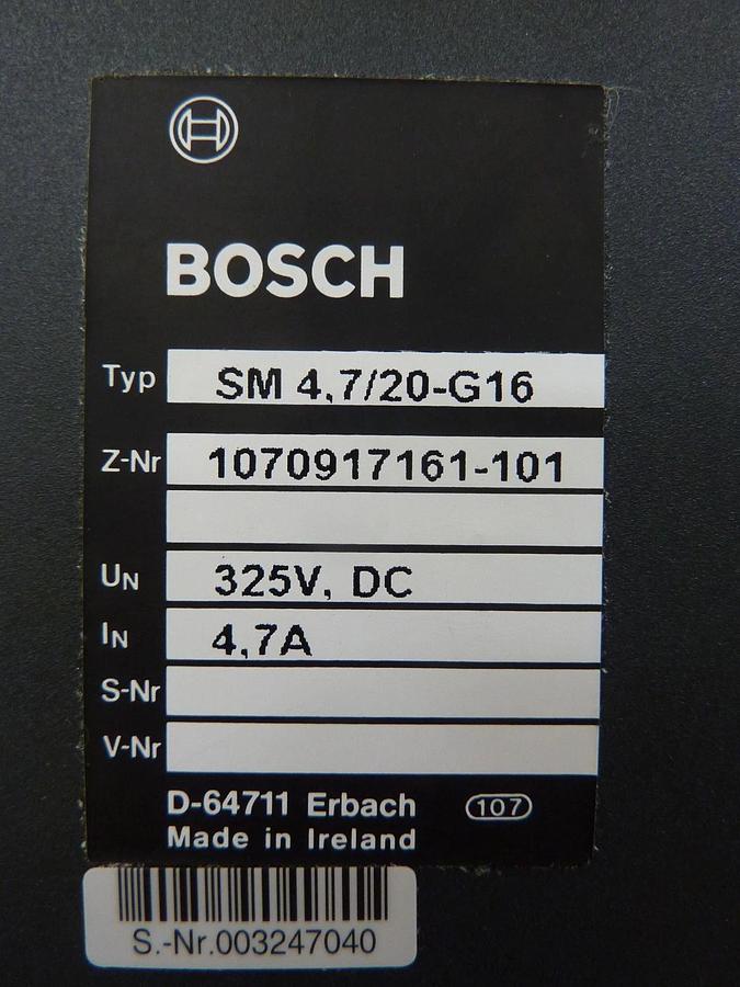 Used Bosch 1070917161-101 Servo Drive Module SM-4.7/20-G16 B48674-003 MOOG Working