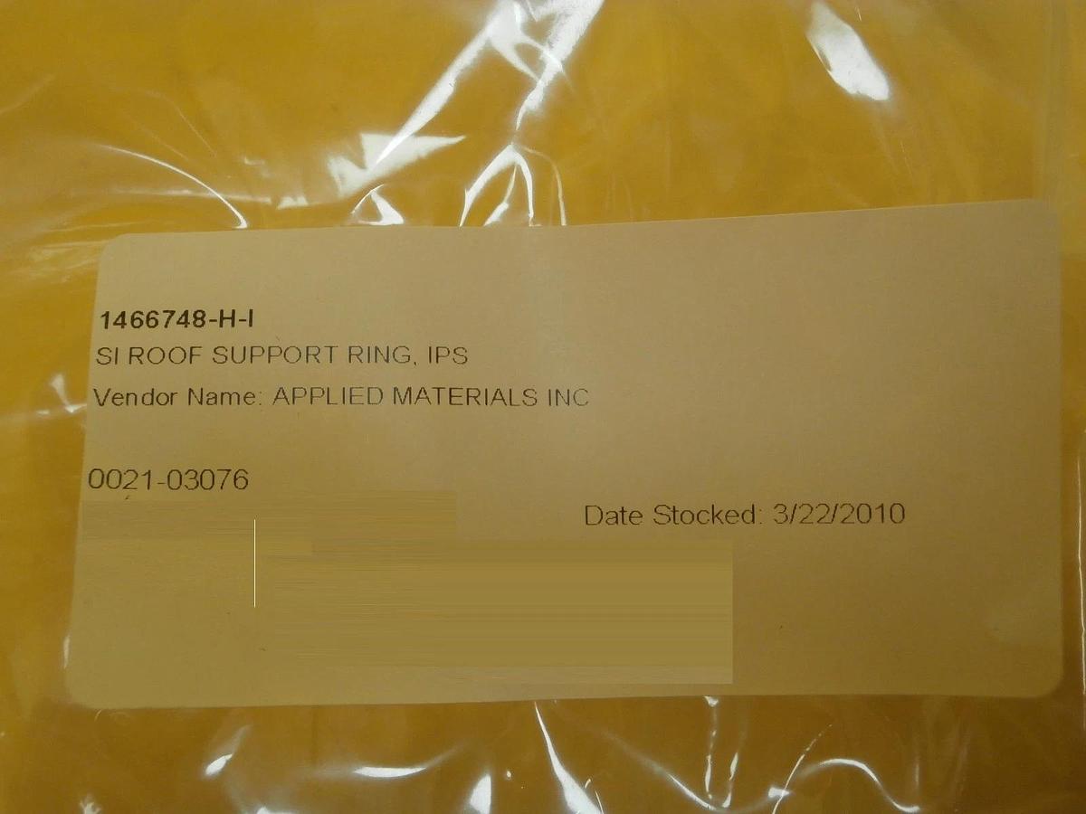 Used AMAT Applied Materials 0021-03076 IPS SI Roof Support Ring Used Working
