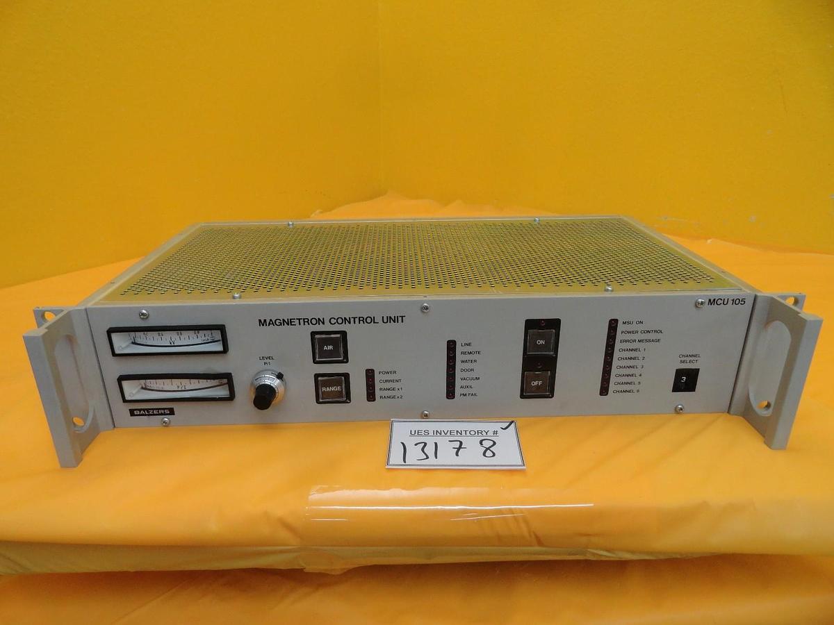 Used Balzers BG M58 750 Magnetron Control Unit MCU 105 MCU105 Used Working