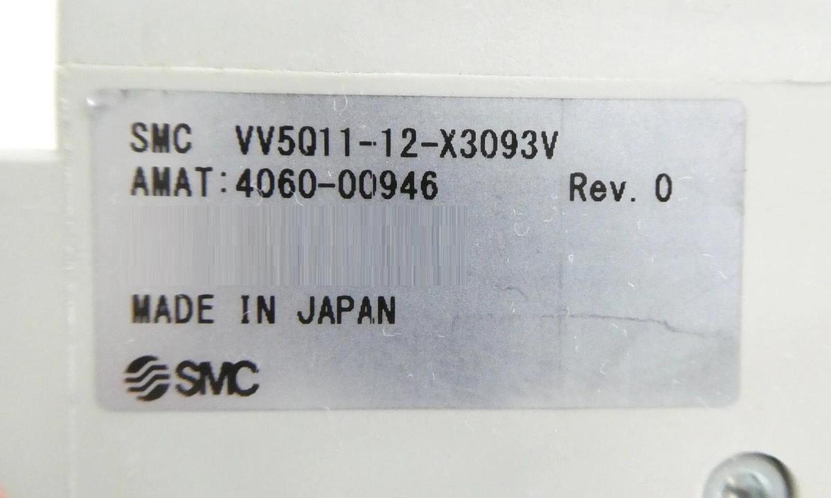 Used SMC VV5Q11-12-X3093V 12-Port Manifold AMAT 4060-00946 Reseller Lot of 6 Working