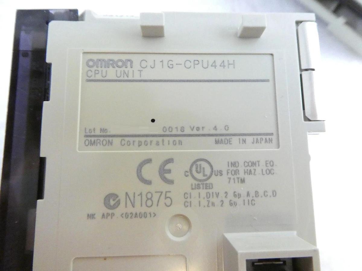 Used Omron SYSMAC Programmable Logic Controller CJ1W-PD025 CJ1G-CPU44H Lot of 2