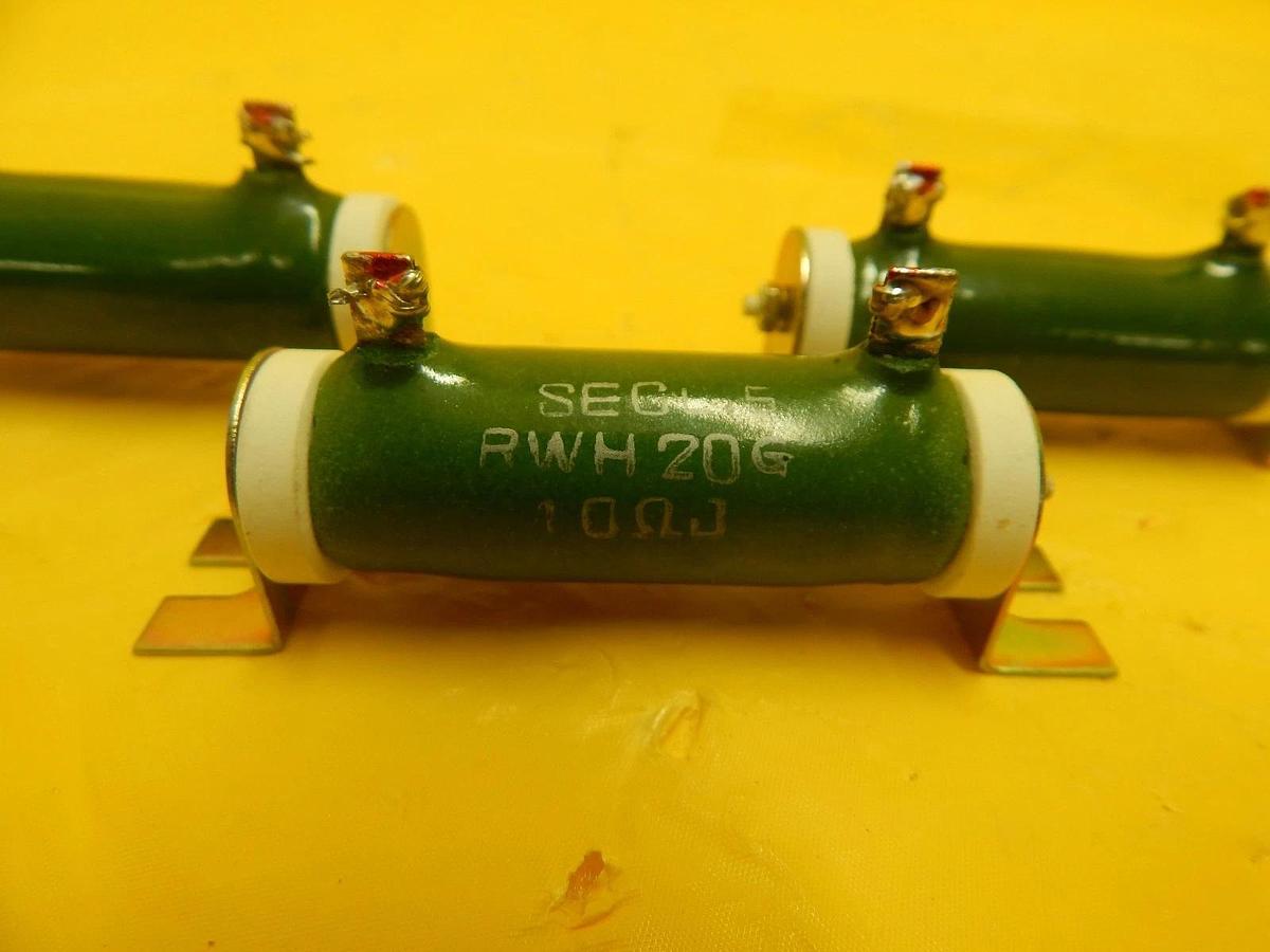 Used Akira Seiki RWH20G 10ΩJ RWH10G 15ΩJ 0.1Ω Compact Resistor Reseller Lot of 9 Used