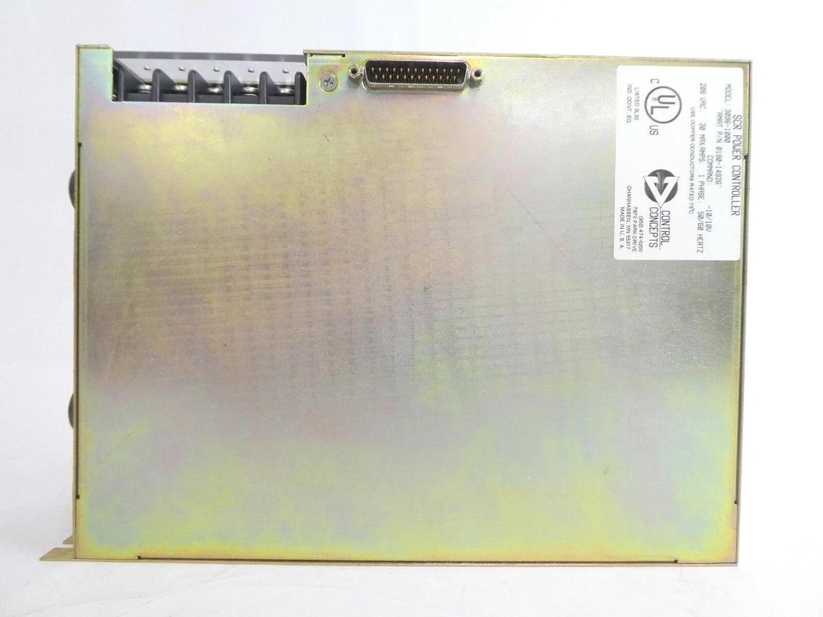 Used Control Concepts 3096-1000 SCR Power Controller AMAT 0190-14926 Working Surplus