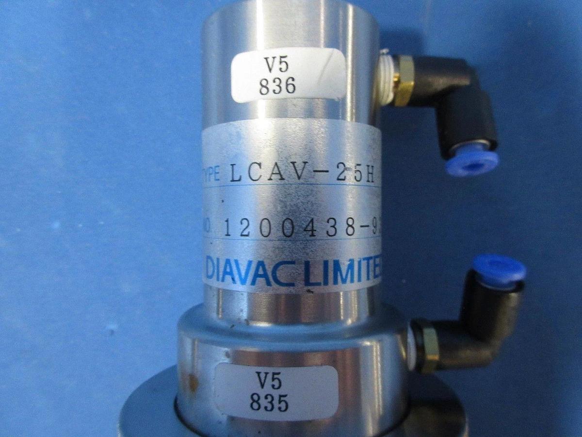 Used Diavac LCAV-25HF Pneumatic Angle Valve Lot of 8 Used Working