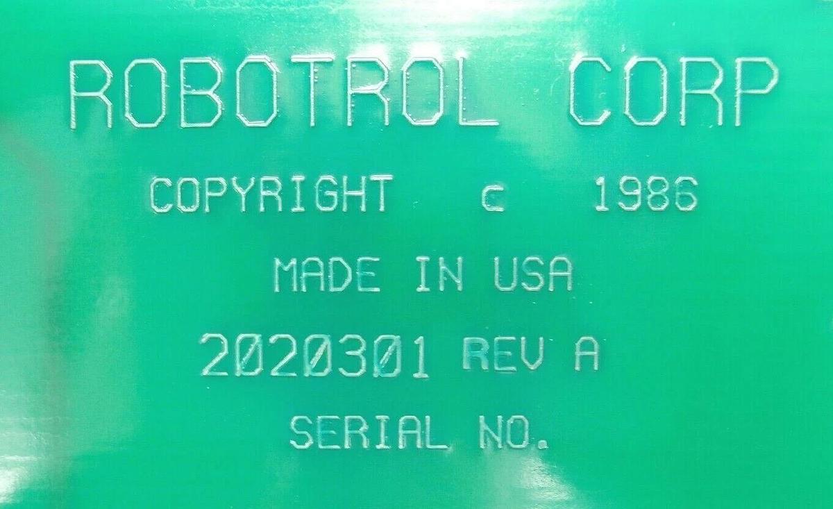 Used Robotrol 2020301 ADA88 Analog I/O PCB Card Plasma-Therm Clusterlock 7000 Spare
