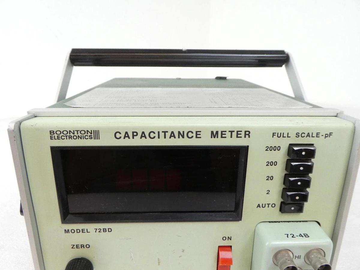 Used Boonton Electronics 72BD Capacitance Meter 2-2000pF 1 MHz 72-4B Surplus Spare