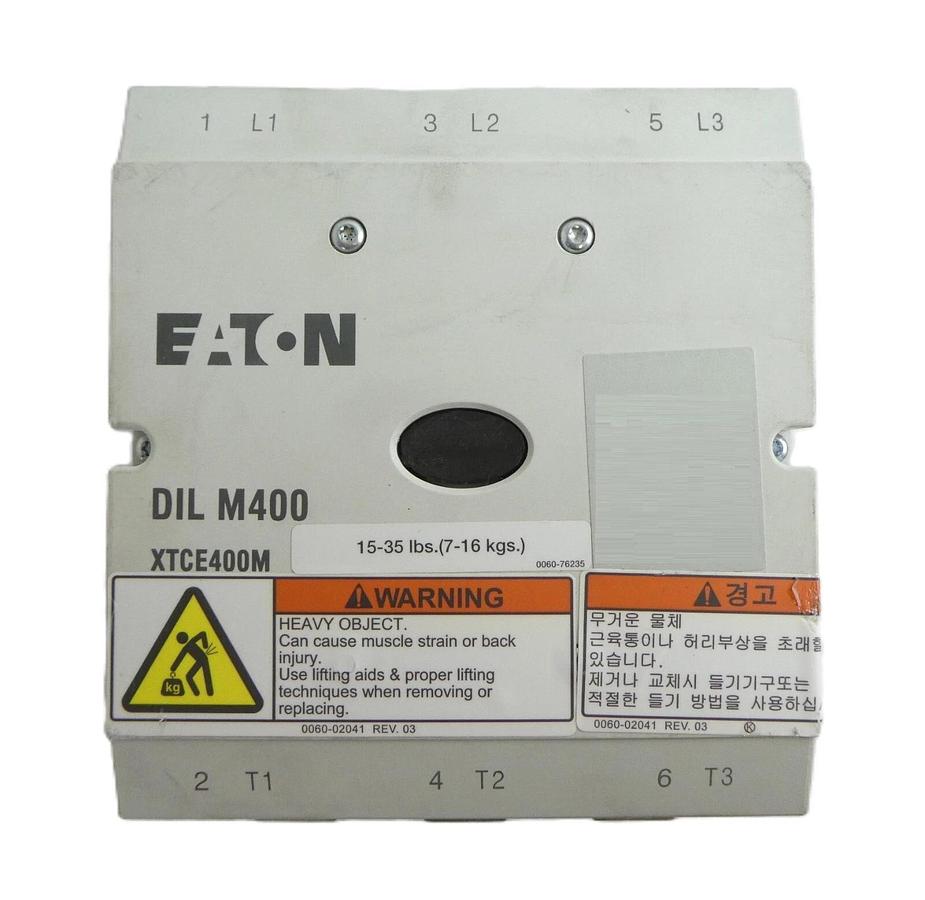 Used Eaton XTCE400M 3-Pole Industrial Circuit Breaker Module DIL M400 Working Spare