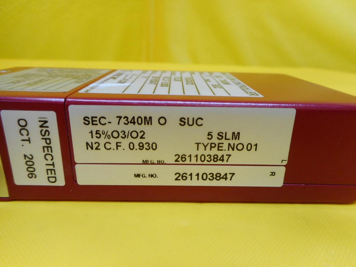 Used STEC SEC-7340M MFC Mass Flow Controller SEC-7340 5 SLM 15%O3/O2 Used Working