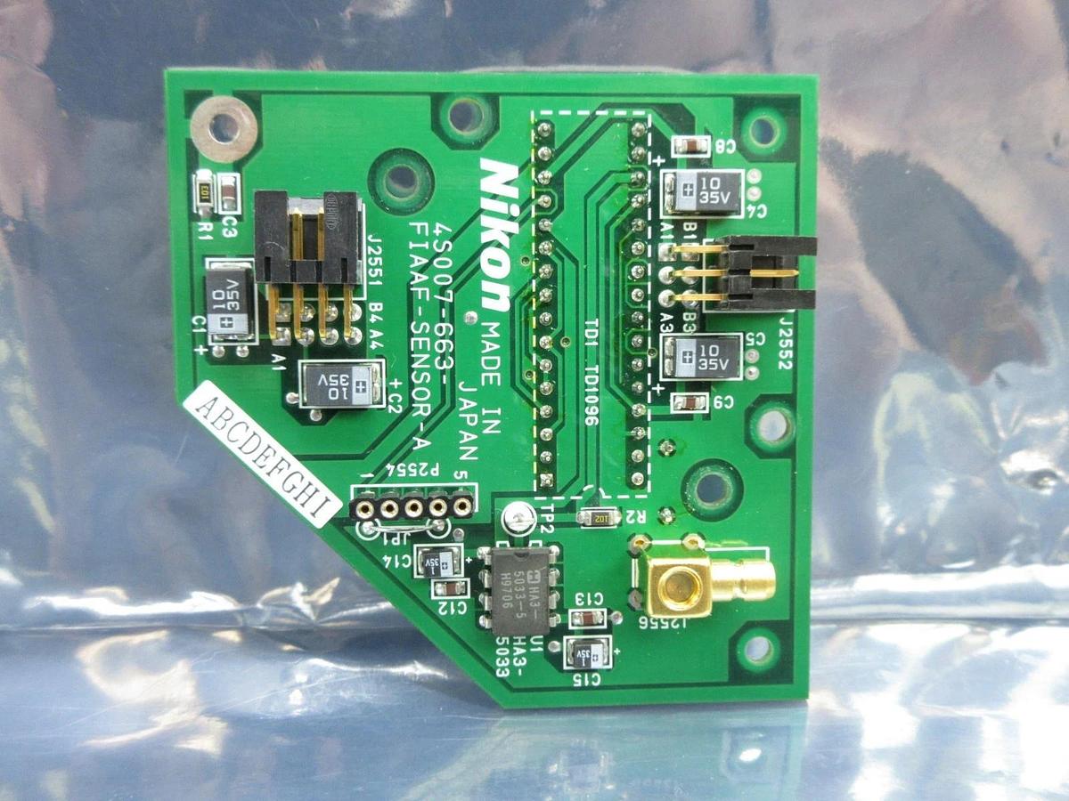 Used Nikon 4S007-663 FIAAF Sensor Interface Board PCB FIAAF-SENSOR-A NSR-S202A Used