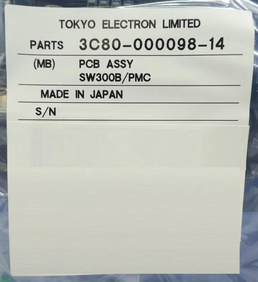 TEL Tokyo Electron 3C80-000098-14 PMC PCB SW300B/PMC New Surplus