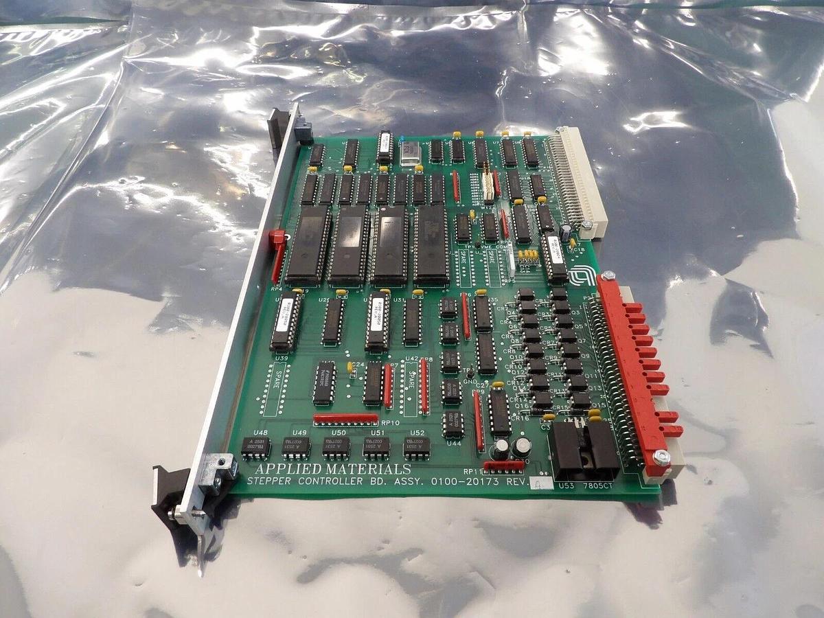 Used AMAT Applied Materials 0100-20173 Stepper Controller VME PCB Card Working