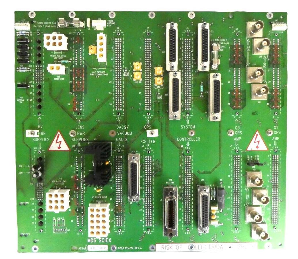 Used AB Sciex 1014588 System Backplane PCB MDS 1014514 TripleTOF 5600 LC/MS Working