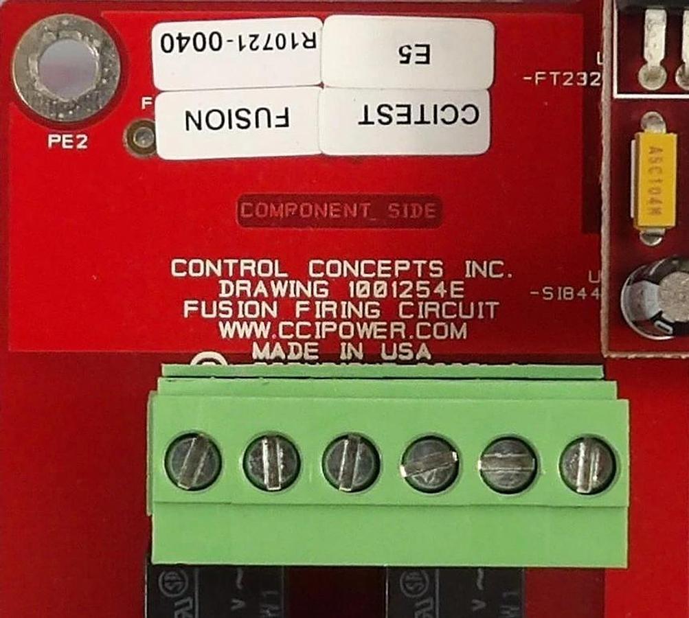Used Control Concepts 1001254E Fusion Firing Circuit PCB CCITEST FUSION Lot of 3