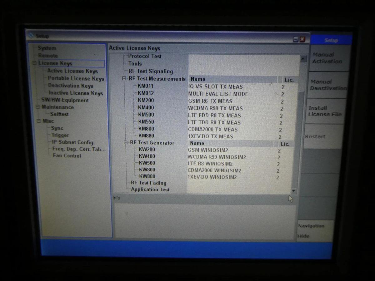 Used Rohde & Schwarz 1201.0002K50 Wideband Radio Comm Tester CMW 500 V 3.5.131