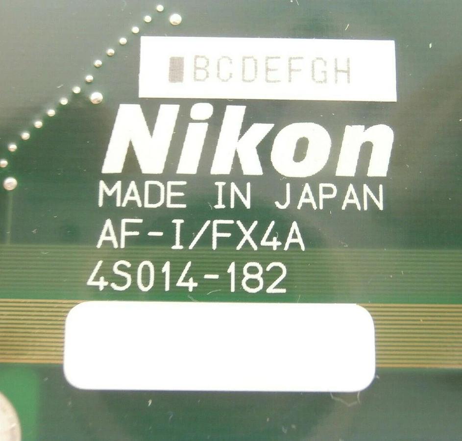 Used Nikon Precision 4S014-182 Relay Controller Board PCB AF-I/FX4A NSR Working