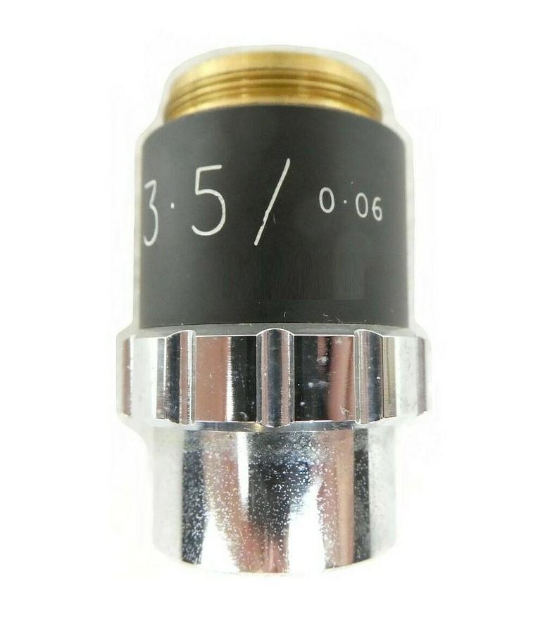 Used Bio-Rad 3.5/0.06 Microscope Objective Quaestor Q7 Measurement System Working
