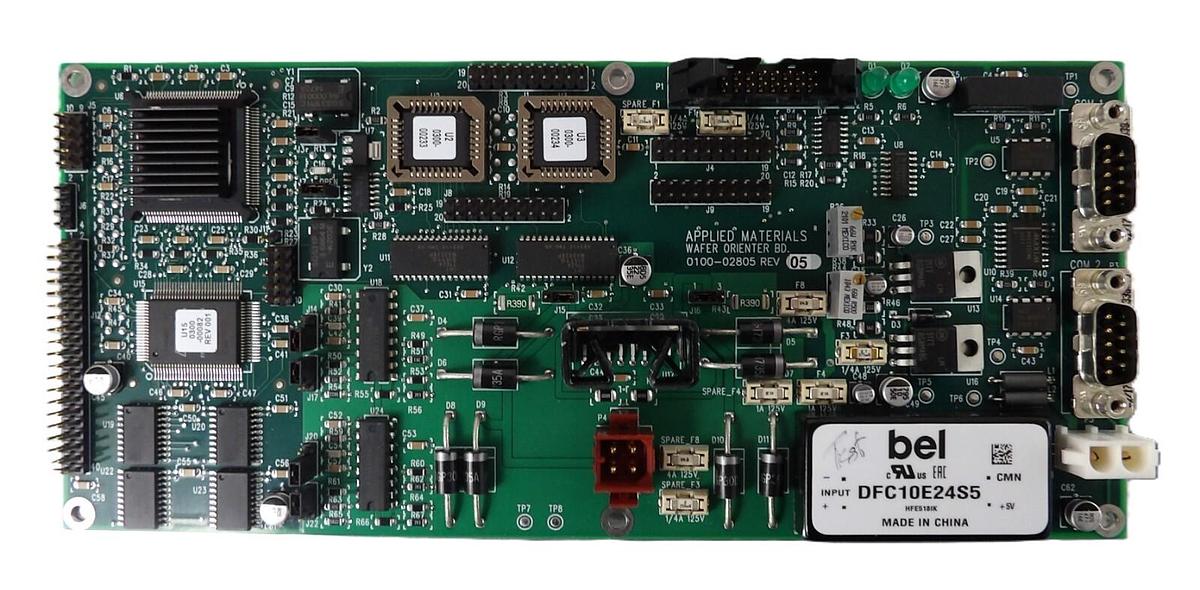 Used AMAT Applied Materials 0100-02805 Wafer Orienter PCB Assembly Working