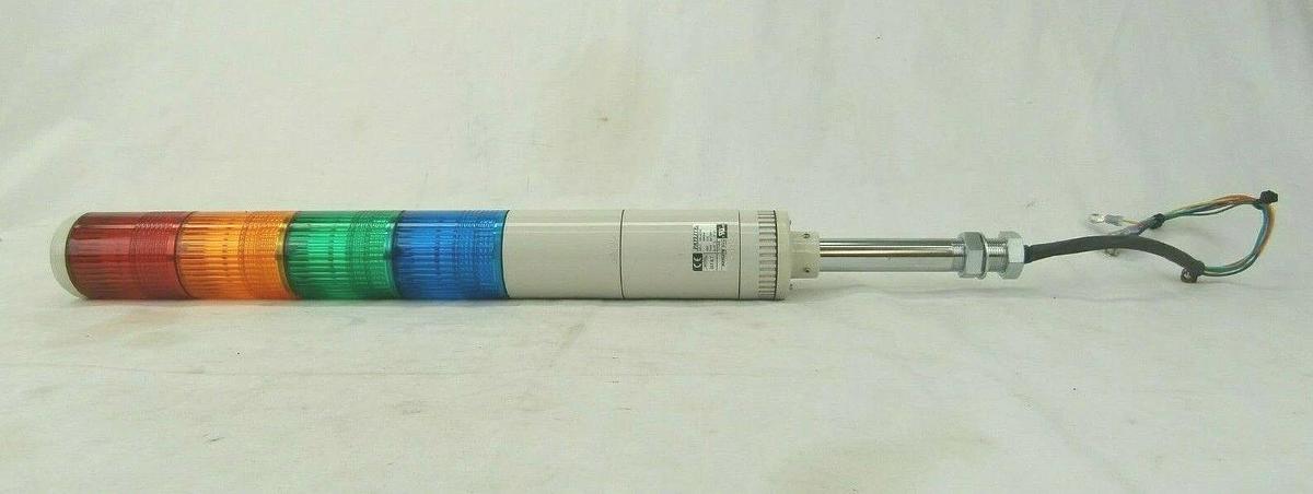 Patlite SEFB-402D-RYGB Indicator Light Tower 24V AC/DC New Surplus
