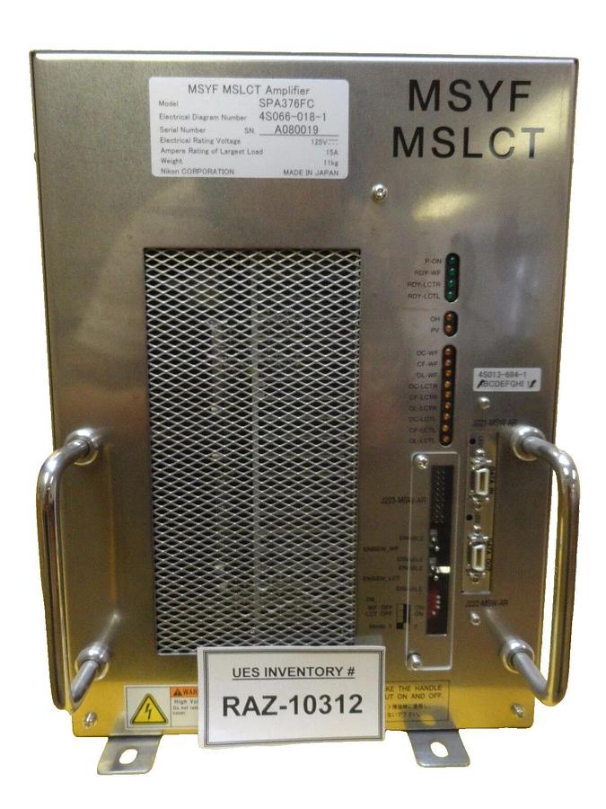 Used Nikon 4S066-018-1 MSYF MSLCT Amplifier Module SPA376FC 4S013-684-1 NSR Working