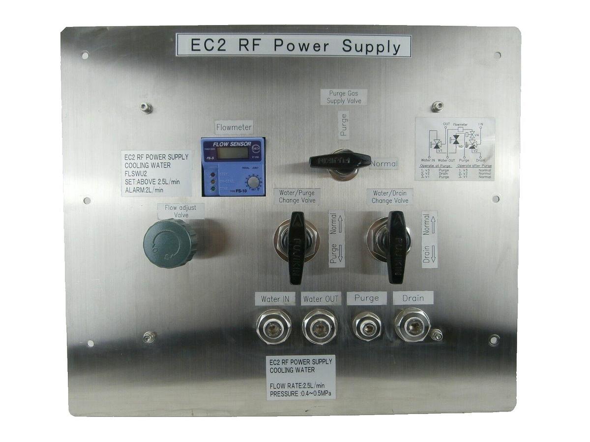 Used Hitachi UHF-121 EC2 RF Power Supply Cooling Water Control Panel M-712E Working