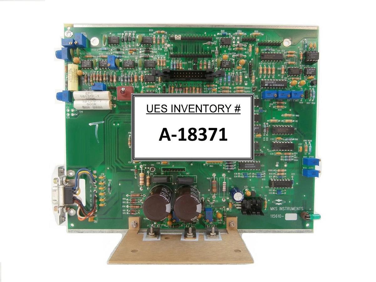 Used MKS Instruments 115610 Main Board PCB 115609-D 152H-P0 Type 152 Working Spare