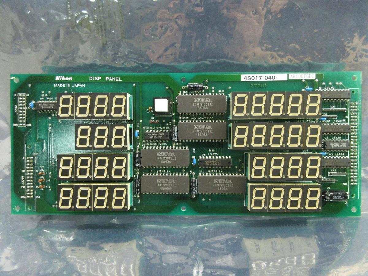 Used Nikon 4S017-040 Display Panel Board PCB DISP PANEL NSR System Used Working