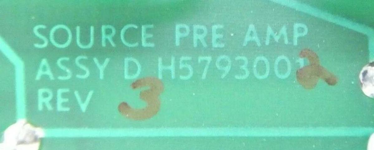 Used Varian Semiconductor VSEA D H5793002 Source Pre Amp PCB Card Rev. 3 Working