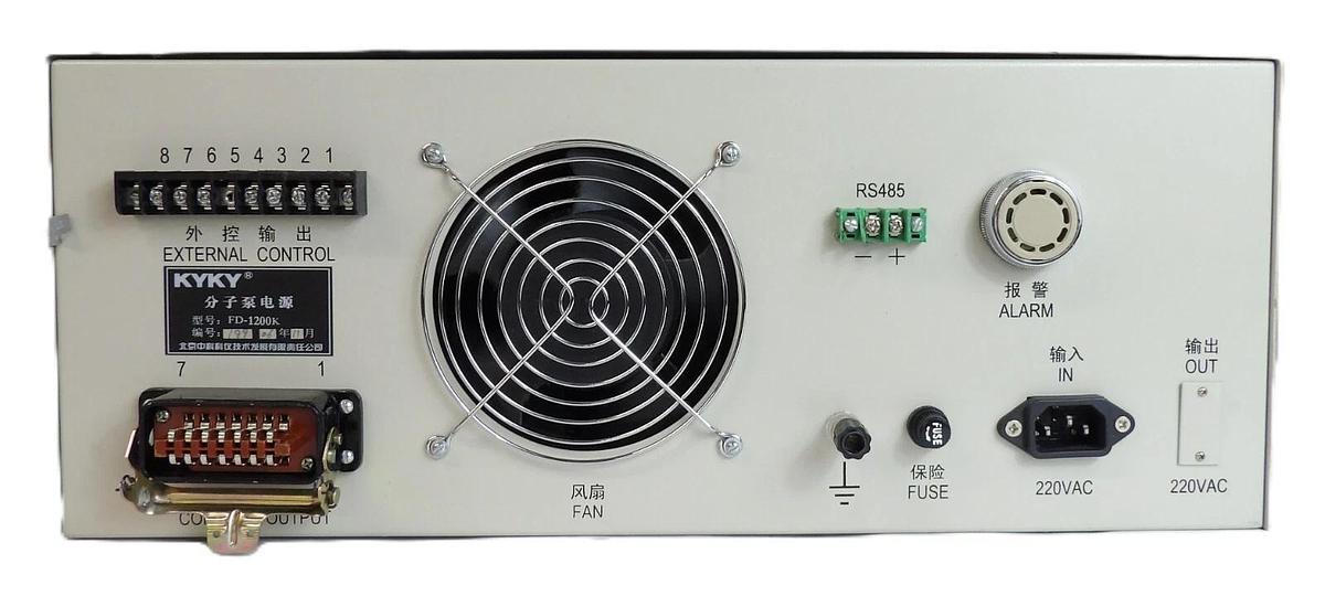 Used KYKY Technology FD-1200K Turbomolecular Pump Controller Module Working Surplus