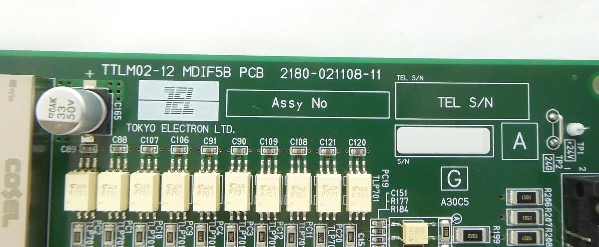 Used TEL Tokyo Electron 2180-021108-11 Process Control PCB TTLM02-12 MDIF5B Working