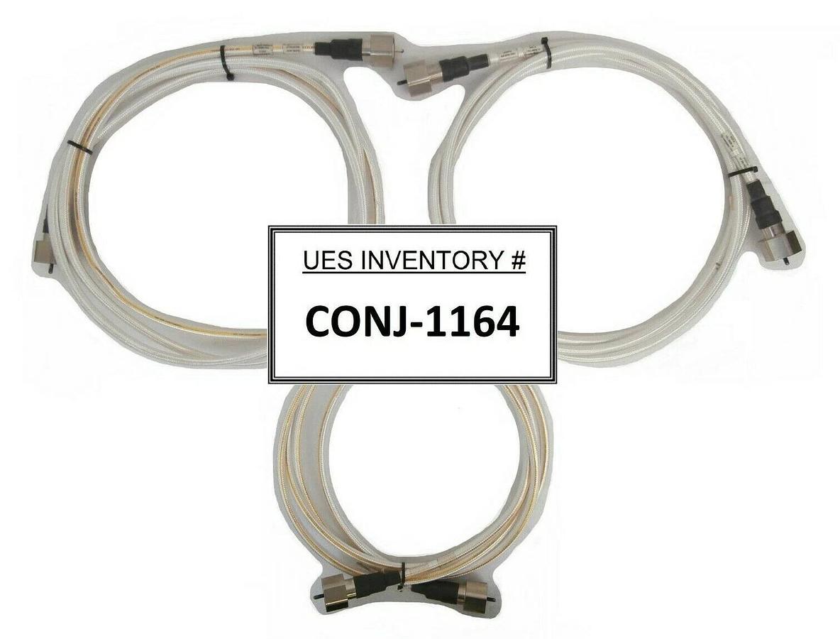 Used Novellus Systems 03-257667 Ion Source LF RF Cable Set of 3 Working Surplus