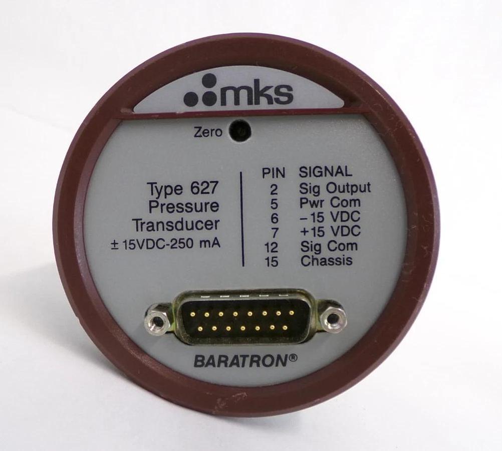 Used MKS Instruments 627A-15359 Baratron Capacitance Manometer Working