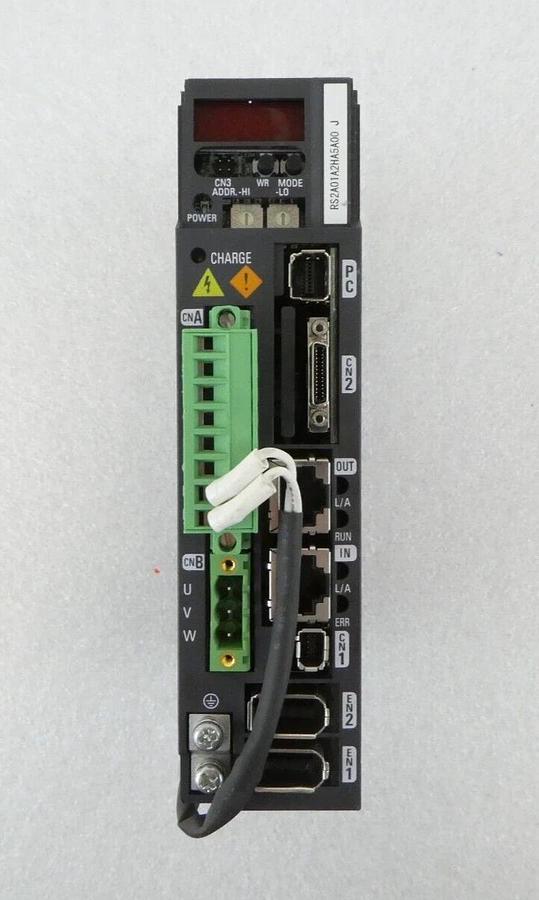 Used Sanyo Denki RS2A01A2HA5A00 AC Servo Amplifier SANMOTION R Lot of 2 Working