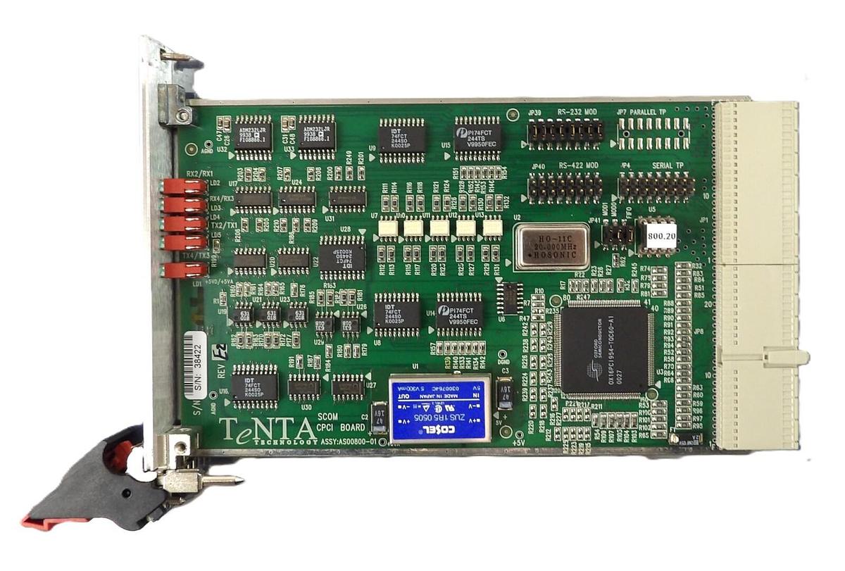 Used TeNTA Technology AS00800-01 CPCI Board PCB SCOM-0800 Working Surplus