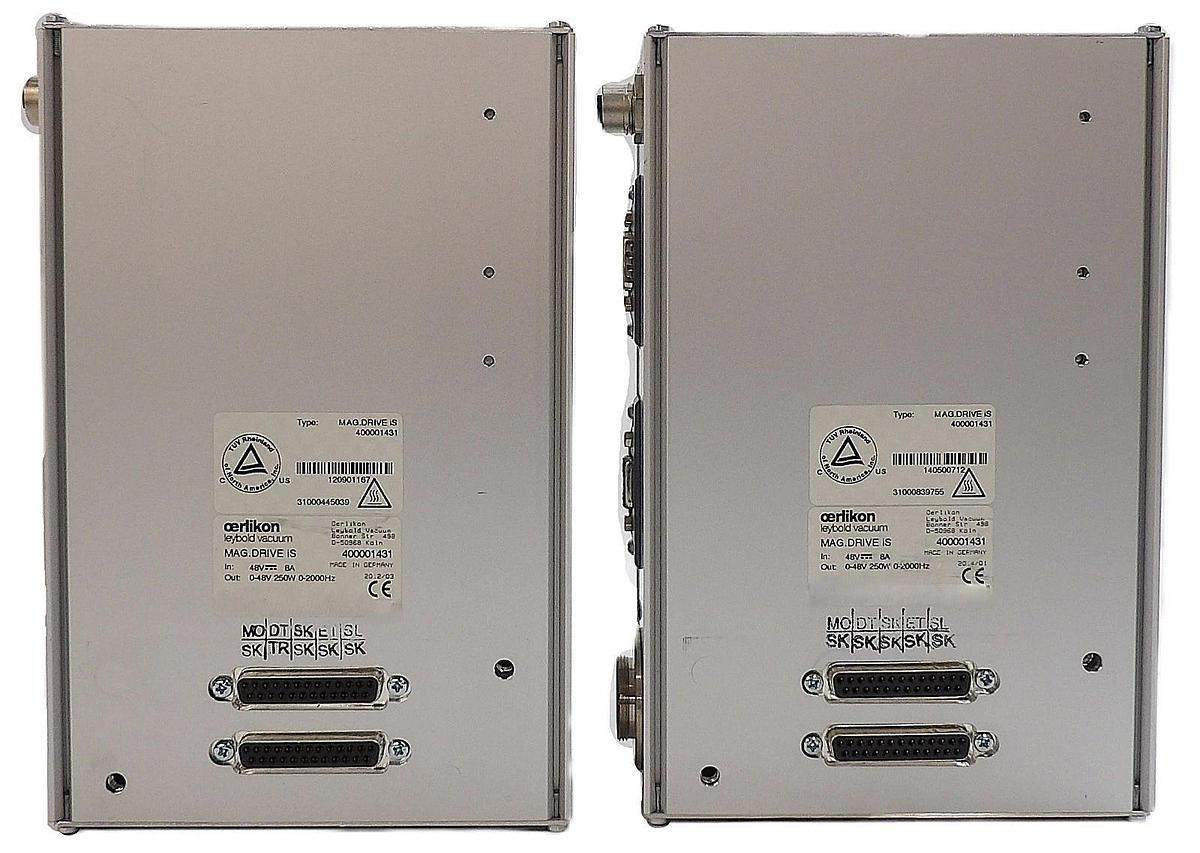 Used MAG.DRIVE iS Leybold 400001431 Turbo Pump Controller Reseller Lot of 2 Working