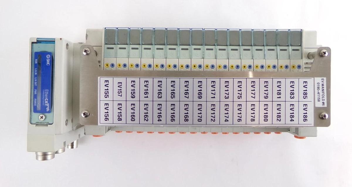 Used SMC SS5Y3-DUQ00526 16-Port Ethercat Pneumatic Manifold Lot of 2 Working