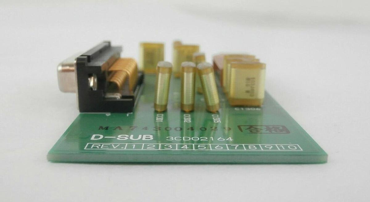 Used Hitachi Kokusai Denki 3CD02164 Connector Board PCB D-SUB Mikro Sonic Working