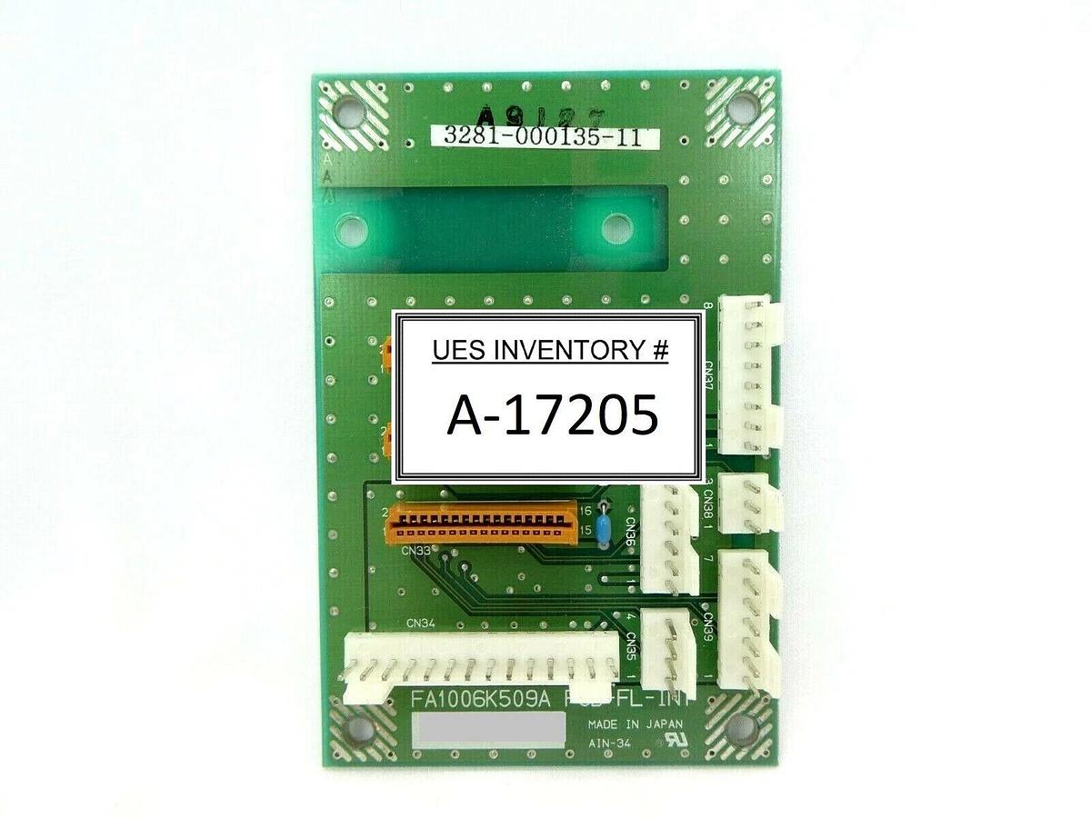 Used TEL Tokyo Electron 3281-000135-11 Interface PCB FA1006K508A PCB-FL-BASE P-8