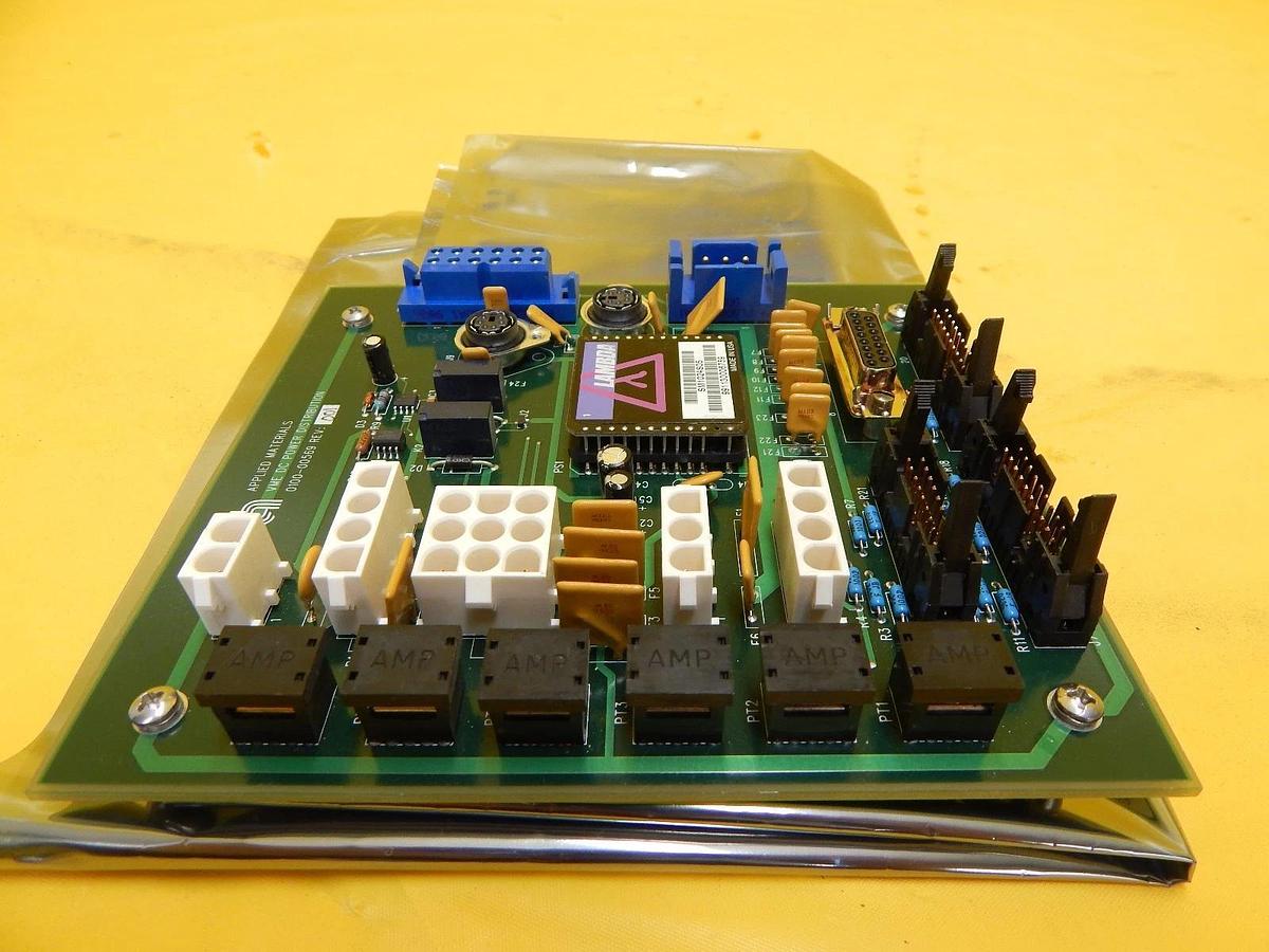 Used AMAT Applied Materials 0100-00569 VME DC Power Distribution PCB Working