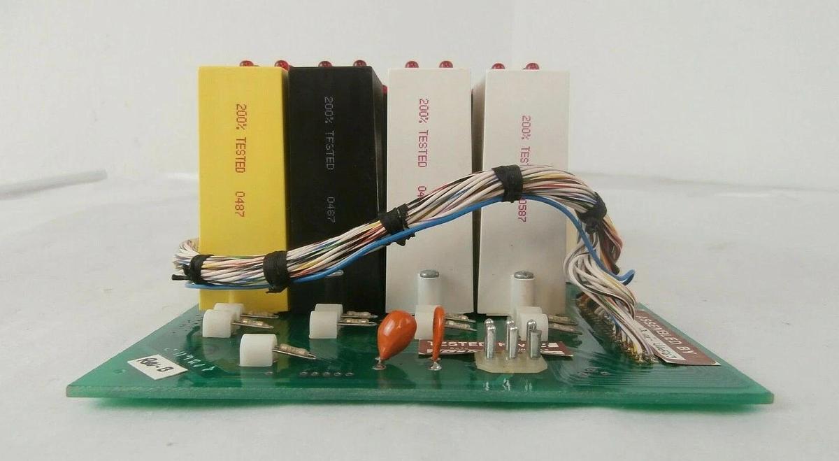 Used Varian Semiconductor VSEA D-H4697001 Quad Pack Relay PCB Working Surplus