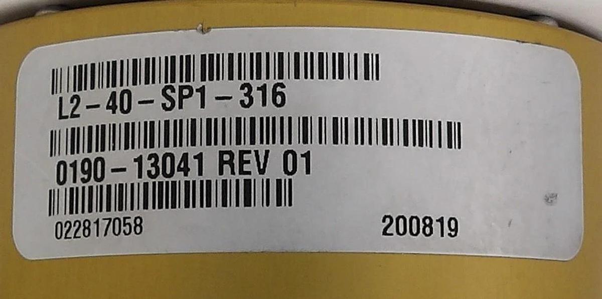 Used MKS Instruments L2-40-SP1-316 Angle Valve AMAT Applied Materials 0190-13041