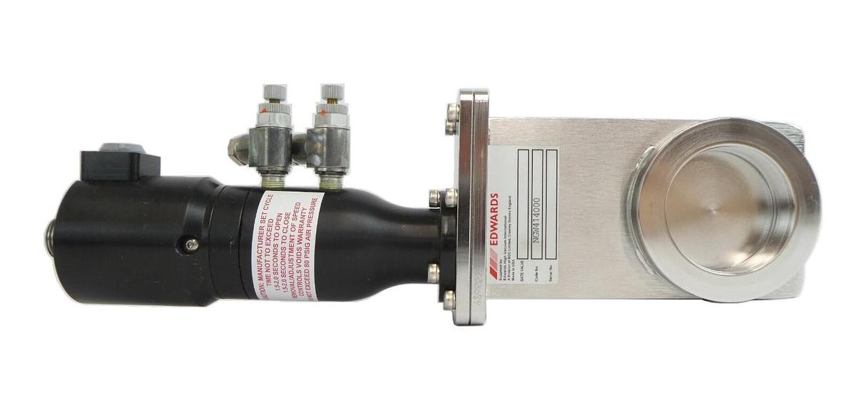 Used Edwards NGW414000 Pneumatic Gate Valve NW50 Working Surplus