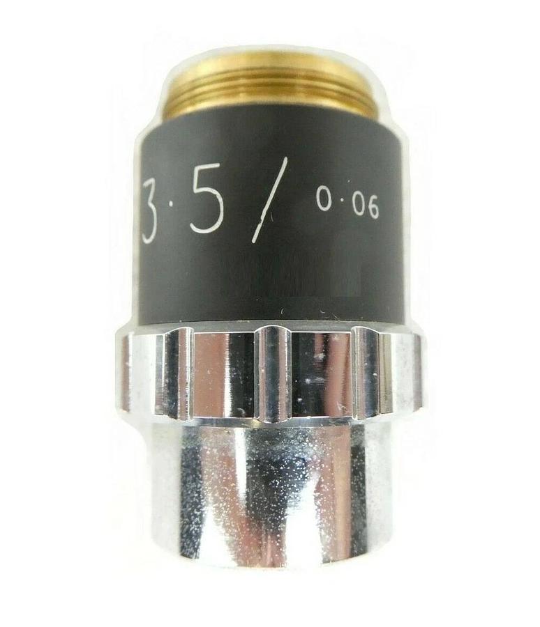 Used Bio-Rad 3.5/0.06 Microscope Objective Quaestor Q7 Measurement System Working