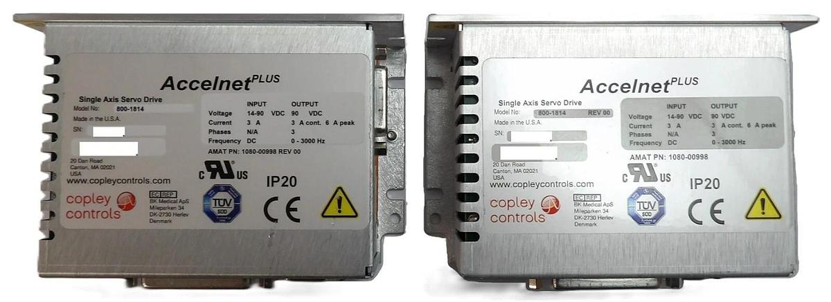 Used Copley Controls 800-1814 Single Axis Servo Drive Lot of 2 Working Surplus