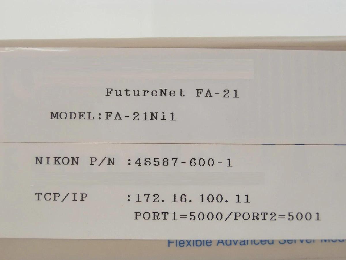 Used Century Systems FA-21Nil RS-232 FutureNet FA-21 Nikon 4S587-600-1 NSR-307E Spare