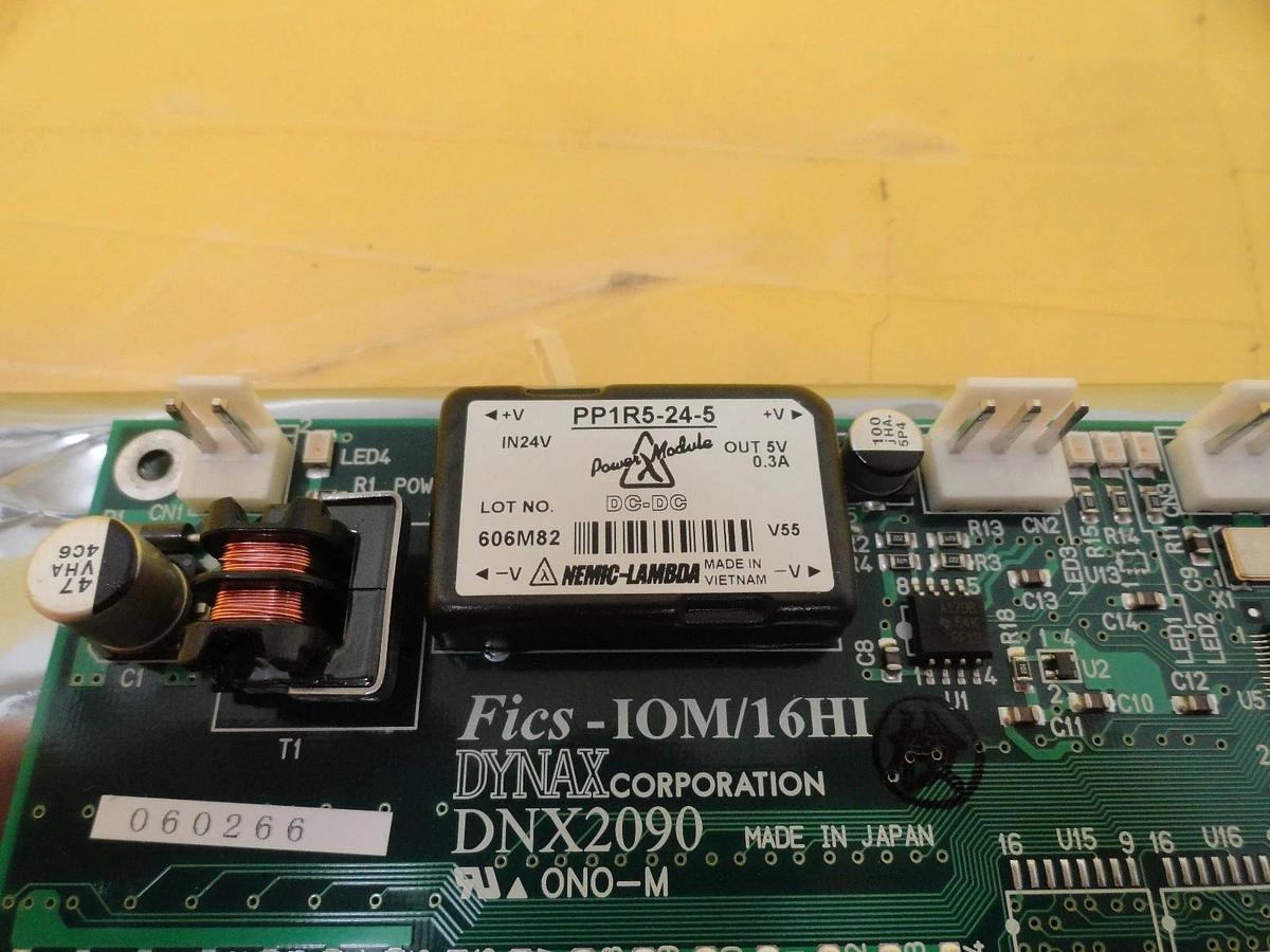 Used Dynax DNX2090 DC-DC Power Interface Board PCB Fics-IOM/16HI TEL T-3044SS Working