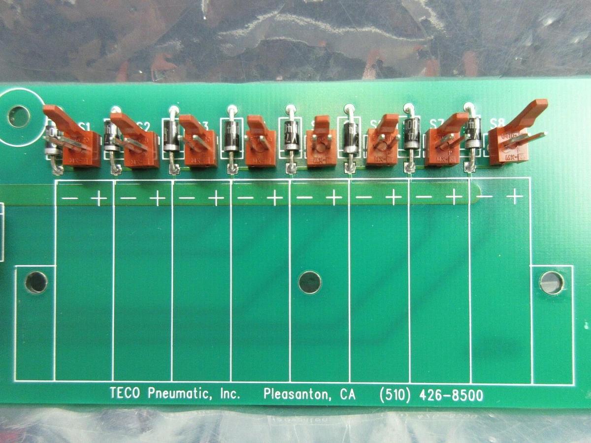 Used TECO Pneumatic DES375-010-8 Pneumatic Manifold Base Board PCB Working Spare