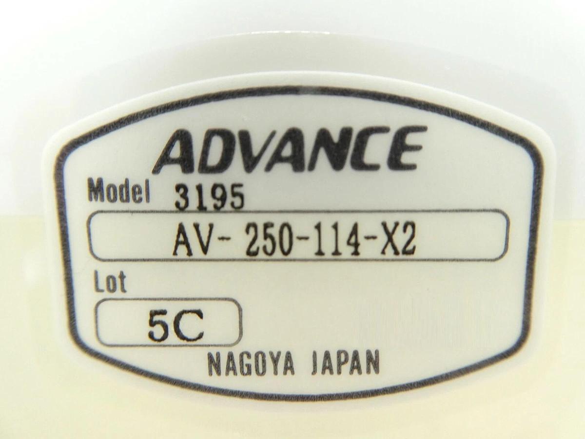 Advance Valve AV-250-114-X2 Manual Air Valve 3195 New Surplus