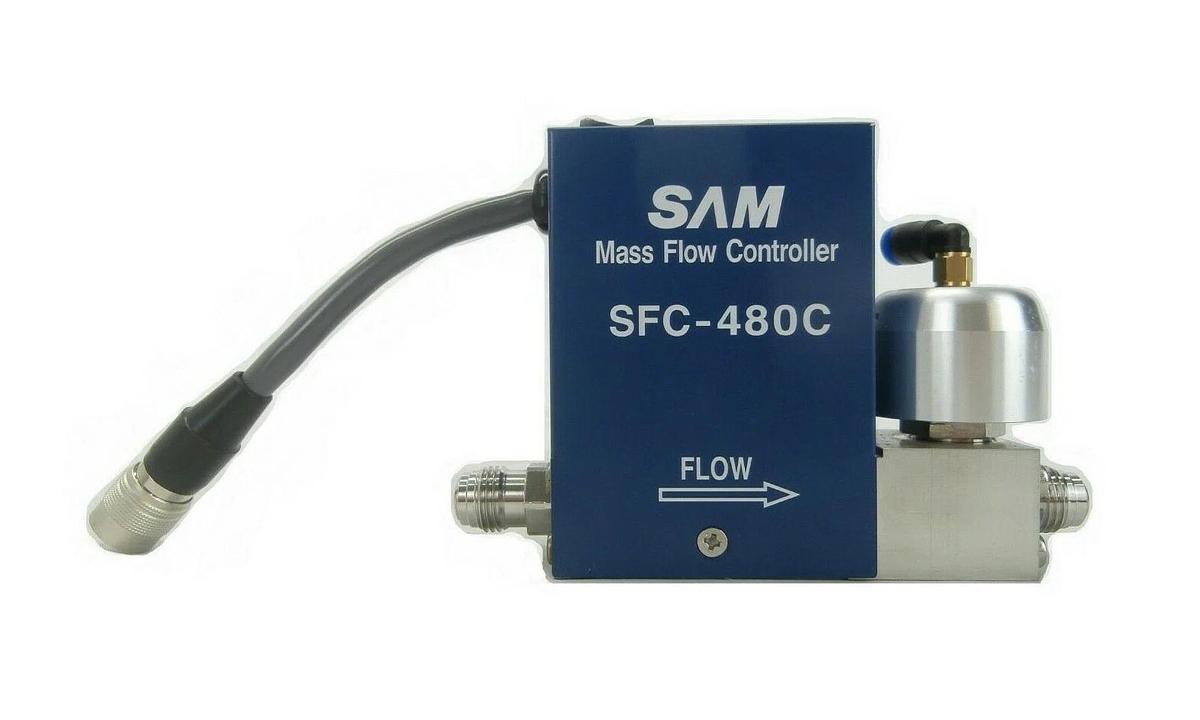 Used SAM Hitachi Metals SFC480C Mass Flow Controller MFC SFC-480C 20 CCM He Working