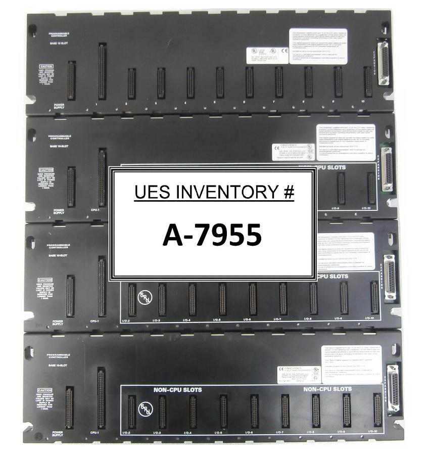 Used GE Fanuc Base 10-Slot EMI Enhanced PLC Base IC693CH5391 Reseller Lot of 4 Spare