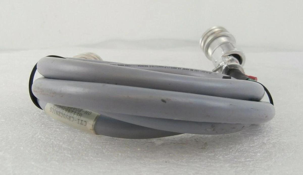 Used CTI-Cryogenics 8112463G050 Cryogenic Pump Power Cable On-Board 5 Foot Working